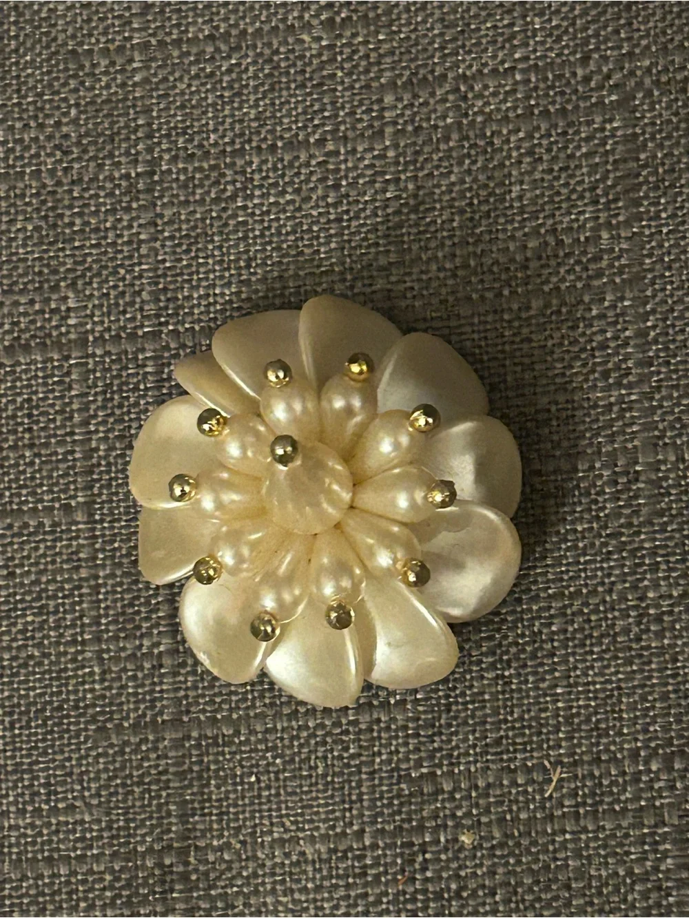 Pearl Floral Brooch pin, earrings, Eiffel Tower keychain